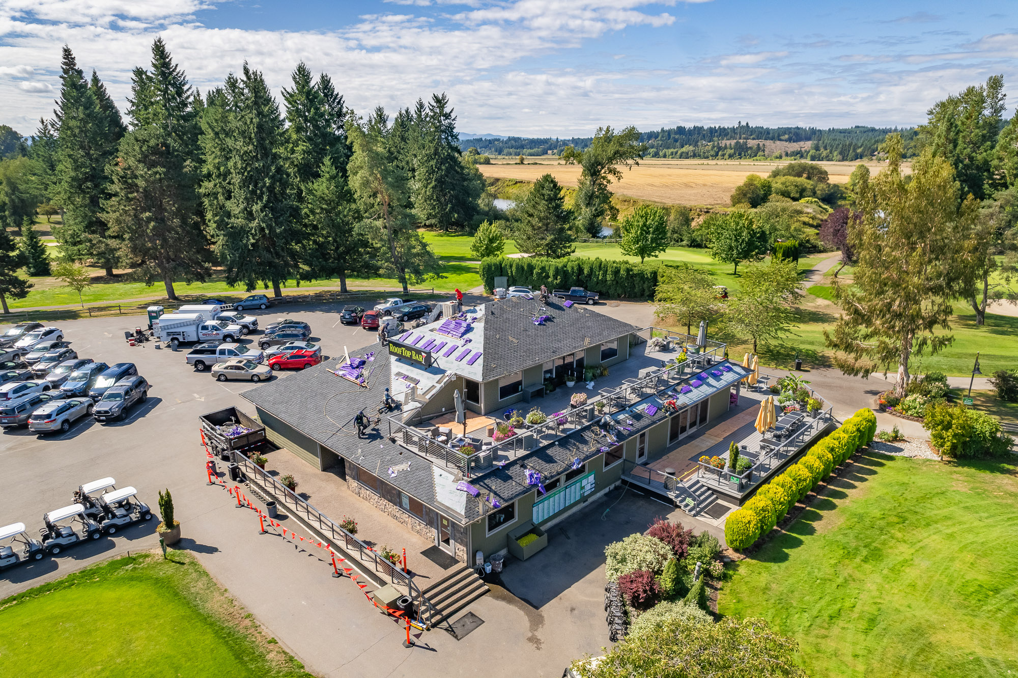 Golf Course Clubhouse Roof